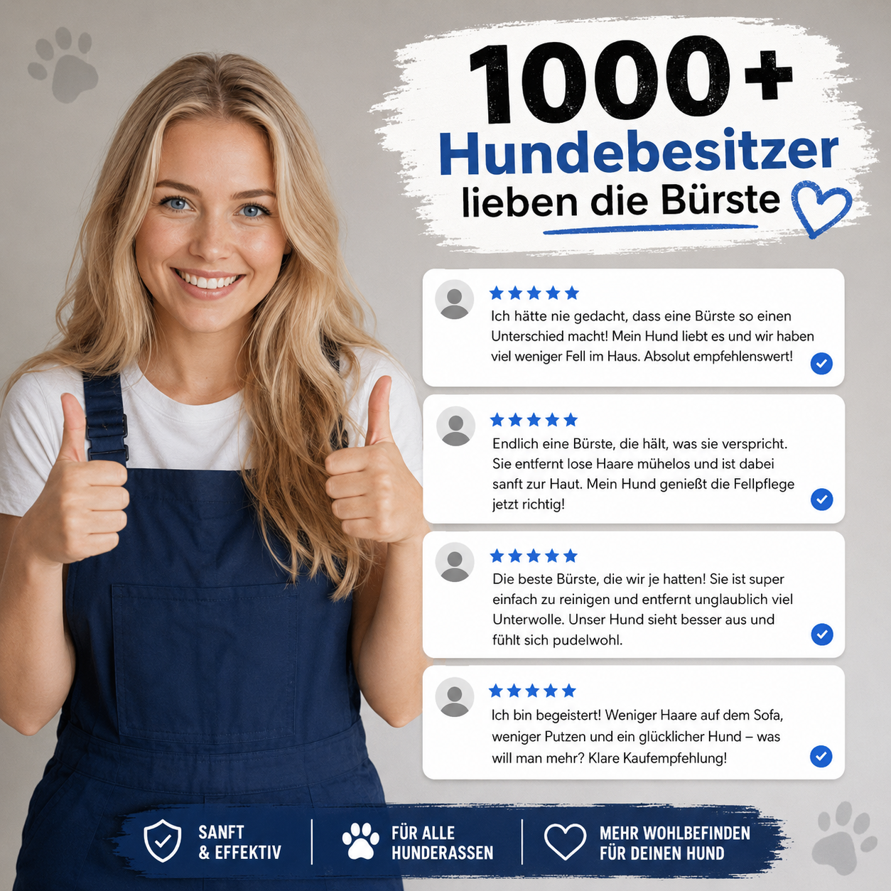 Kokosmaus Wunderbürste / Für alle Tiere geeignet