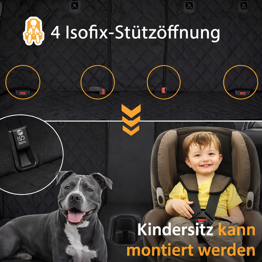 Kokosmaus Auto Schondecke inkl. Anschnaller