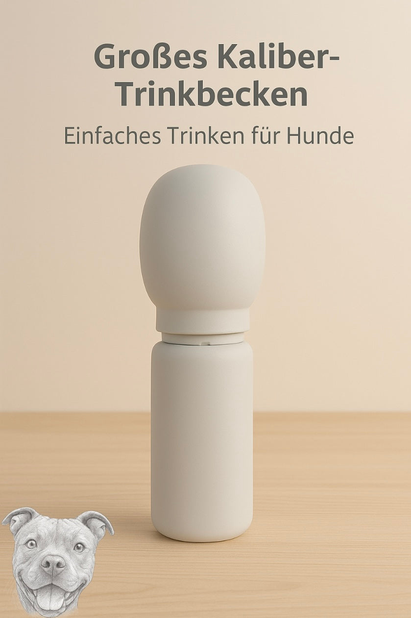 Praktische Hundewasserflasche aus Silikon – Ideal für unterwegs!