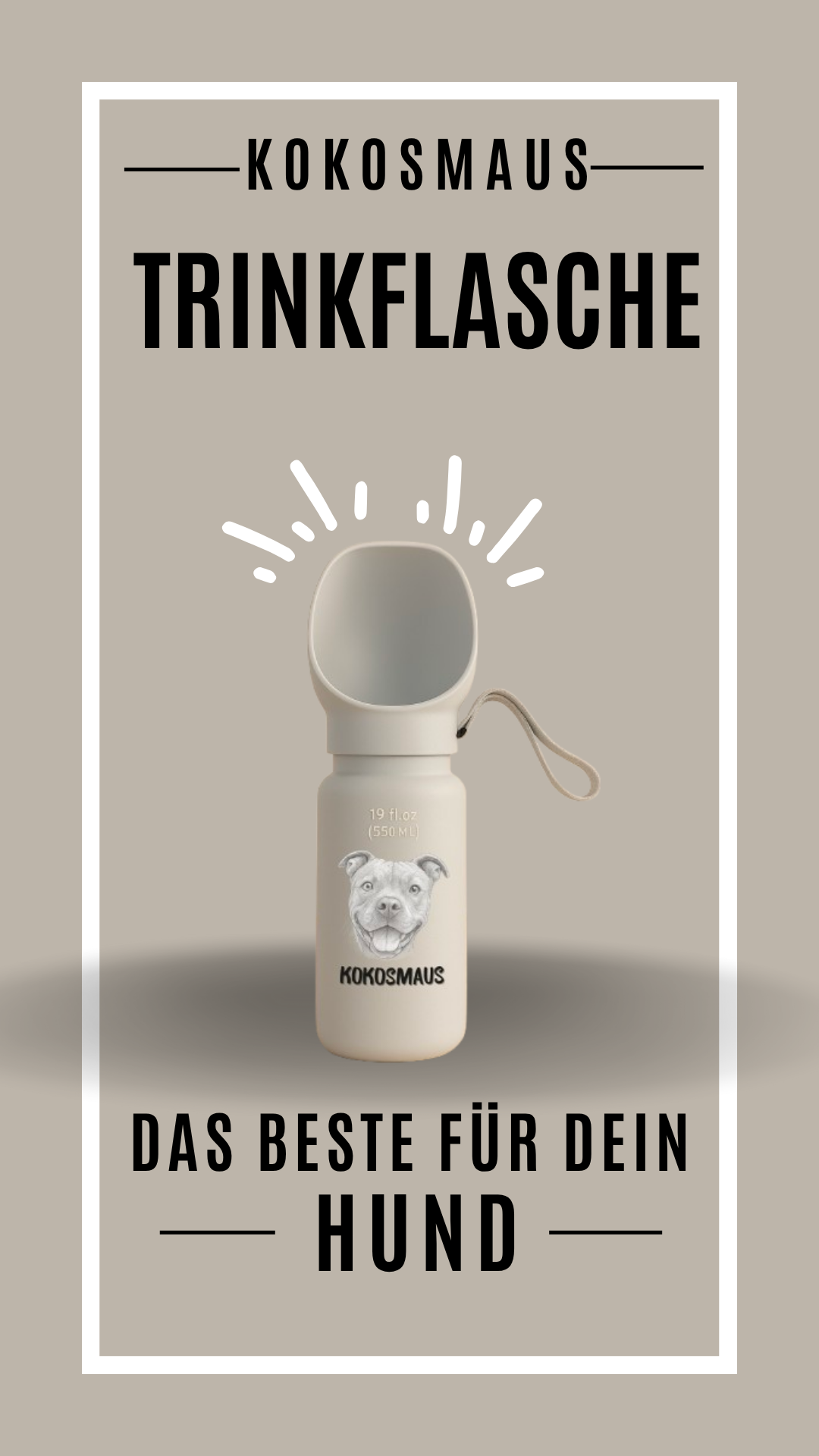 Praktische Hundewasserflasche aus Silikon – Ideal für unterwegs!
