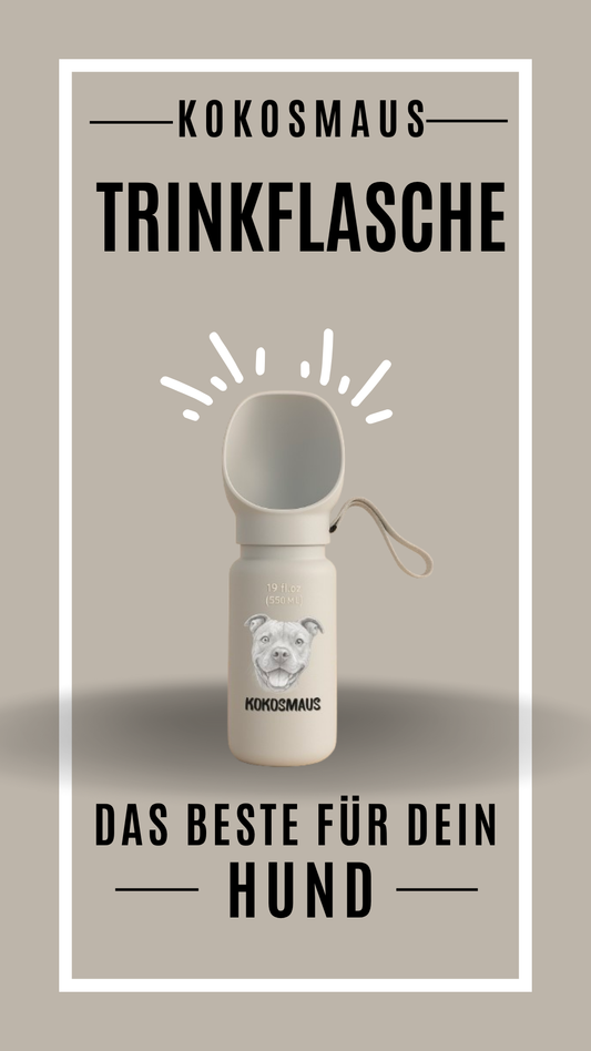 Praktische Hundewasserflasche aus Silikon – Ideal für unterwegs!