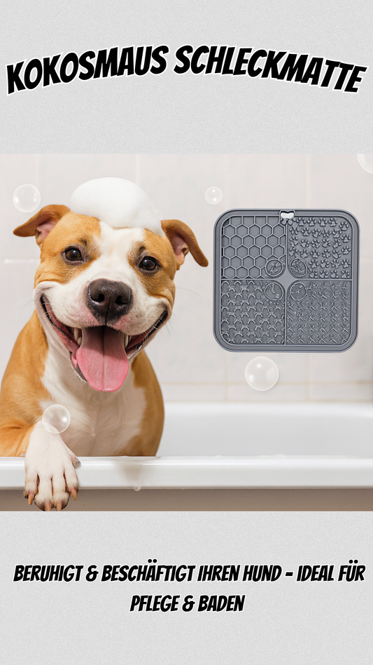 Kokosmaus Schleckmatte – Anti-Stress & Spaß für deinen Hund